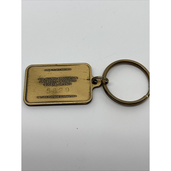 University Of Oregon Alumni Association Member Keychain Metal Go Ducks Eugene OR - Picture 4 of 5